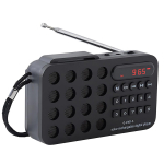 Mini kaasaskantav tasku FM-raadio P&auml;ikesek&uuml;ttega Juhtmevabad k&otilde;larid Toetab USB TF-kaardi esitust Bluetooth-&uuml;hilduv FM-raadio vastuv&otilde;tja roheline