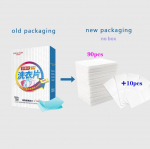 90 tk Leht pesupesemisvahend Naturaalne pesu Tabletid Pesupulber Kodupuhastusvahendid Pesumasin Pesupaberileht 90pcs