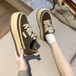 Platvorm valged kingad naiste retros&uuml;gis uued vabaajajalatsid, k&otilde;ik sobivad muffinitossud 35 must