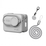 aMagisni spordikaamera silikoonist kaitse&uuml;mbrise kate kaelarihmaga p&otilde;rutuskindel must