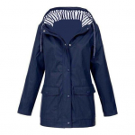 Naiste s&uuml;gistalvine mantel tuulekindel pikkade varrukatega kapuutsiga, t&otilde;mblukuga, n&ouml;&ouml;biga, puhas v&auml;rvi plaaster M roosa