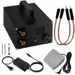 Kaasaskantav kahe impulssiga superkondensaatori punktkeevitusseade suure v&otilde;imsusega punktkeevitusmasin 1,8-tolline digitaalne LCD US Plug must