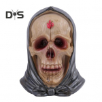 Realistlik inimkolju mudel Retrovaigust pealuu peakuju koos kapuutsiga &Otilde;udne Halloweeni kodu t&ouml;&ouml;laua kujukeste kaunistus hall