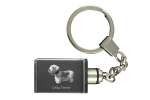 Cesky Terrier, Czech Terrier, Bohemian Terrier - Crystal key ring with dog photo, illuminated key ring, unique gift by Art-Dog brand