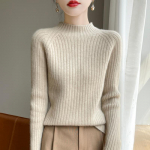 Naiste ka&scaron;miir kampsun Qinghe ka&scaron;miir 30% ka&scaron;miir 70% vill s&uuml;gis-talvine ka&scaron;miir paks pullover pehme ja soe