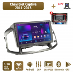 Android Carplay Autoraadio Chevrolet Captiva 2011-2016 jaoks Multimeediam&auml;ngija Pea&uuml;ksus Stereo GPS-navigatsioon BT WIFI 2+32GB 1+16GB,A