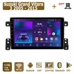 Androidi autoraadio Suzuki Grand Vitara 3 jaoks 2005&ndash;2015 Multimeediam&auml;ngija peaseade Stereo GPS-navigatsioon BT WIFI 1+16GB 1+16GB