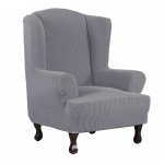 Wing Chair Slip Cover Tooli katted Wingback Tooli katted Slipcovers 1 Piece Stretch Sofa Cover M&ouml;&ouml;bli kaitsja Spandex Jacquard ruuduline muster D36xW32xH45 inch
