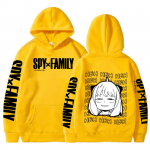 Naljakas Anime Spy X Perekond Anya Forger Kawaii Graafiline printimine Kapuutsiga Mehed Naiste Esteetiline Trendikas kapuuts Pusa Harajuku Pullover XS valge