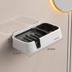 Dreneeritav seebikarp Seinale kinnitatav seebikonteiner Seebialus Vannitoa K&ouml;&ouml;givalamu Korraldaja B must