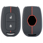 2 nupuga silikoonist v&otilde;tmehoidja &uuml;mbrise katte korpuse hoidik Renault Clio Modus Clio Dacia Sandero Logan Duster Dokker 2021 2020 2019 jaoks must