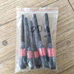 Viieosaline autopesula detailidega harjade komplekt harjastega teritatud siidist pehmete juustega auto ilu jaoks.