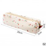 Lillelised pliiatsikotid Lilled pliiatsikarbid Armsad puuvillased pliiatsikotid S&auml;ilituskotid Koolitarbed Kirjatarbed roosa