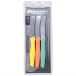 ARCOS Nova - Coffret 3 Couteaux Beurre Crant&eacute; (90 mm), 3 v&auml;rvi