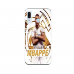 Coque Maniacase pourSamsung Galaxy A40 Kylian Mbappe Real Madrid wallpaper celebration
