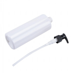 1 tk 500 ml plastikust t&uuml;hi korduvt&auml;idetav pumbaga losjoonipudel &scaron;ampoonikonteiner du&scaron;&scaron; must