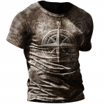 Vintage T-s&auml;rk meestele 3D-tr&uuml;kiga O-kaelusega meeste T-s&auml;rk Bikeri l&uuml;hikeste varrukatega &uuml;lisuure topid T-s&auml;rk Homme Camiseta Hombre S