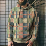 Naljakas meeste kapuuts, 3D simulatsioon, &otilde;mblemine, ruuduline, tr&uuml;kitud kapuutsiga dressipluusid, meeste riided, suured t&auml;navad, uue disainiga pulloverid S