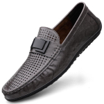 MoodSuvi Luksusbr&auml;nd Meeste Vabaajajalatsid Pehmed 2024 Uued Nahast Meeste Mokassiinid Mokassiinid Itaalia Disainer Hingavad Slip-on Paadikingad 46 gray
