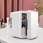 4L auto kaheotstarbeline k&uuml;lmik Mini Beauty Makeup nahahooldusk&uuml;lmik koos peegliga kompaktne k&uuml;lmik K&uuml;te jahutusk&uuml;lmik us valge