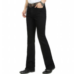 Meeste Denim Bootcut P&uuml;ksid 70ndate Western Cowboy Bell Alt laienevad teksad p&uuml;ksid vabaaja pluss suurus 32 must