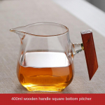 Kuumakindlast klaasist Gongdao pott paksu puidust k&auml;epidemega infusiooniga teekann tassis tees&otilde;elaga integreeritud veekeetja komplekt