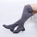 Seksikad &uuml;le p&otilde;lve saapad Naiste naiste naiste kingad Seemisnahast pikad naiste saapad Talvemood Reie k&otilde;rged saapad Talvekingad Plus Size9 35 must