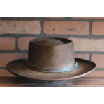 Tehasest otse Lambavillast Viltk&uuml;bar Moodne Pork Pie Top Fedora M&uuml;ts &Uuml;hev&auml;rviline Puhtast Villast Viltk&uuml;bar L（58-60cm） tumepruun v&auml;rv