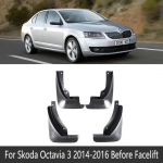 Auto poritiivad jaoks Skoda Octavia 3 5E MK3 Sedaan 2014~2019 Tagumised porilauad Pritsmekaitsed Rattakaitse porilappide v&auml;listarvikud