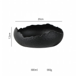 Sashimi taldrik keraamilised &otilde;htus&ouml;&ouml;gitaldrikud restoran kivimustriga paks supikauss puuviljasalati kausid loominguline ebakorrap&auml;rane lauan&otilde;u