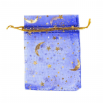 50 tk Kuu T&auml;ht N&ouml;&ouml;riga Organzakotid Eid Mubarak Ramadan Kommi Kingituste Pakkimiskott Ehtekott Pulmapeo Dekoratsioonitarvik 9x7cm valge
