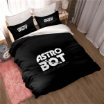 ASTRO BOT Armas multifilmi voodipesukomplekt Tekikomplekt, &uuml;heinimesevoodi King-size voodikomplekt t&auml;iskasvanutele lastele Magamistoa tekikott padjap&uuml;&uuml;r 180x210cm 3pcs