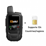 ZELLO Global Android POC intercom v&auml;listingimustes 5000 km 4G mini kaasaskantav autopargi kahesuunaline intercom
