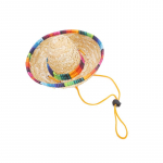 lemmiklooma kootud &otilde;lgk&uuml;bar Mehhiko stiilis m&uuml;ts p&auml;ikesevarjum&uuml;ts reguleeritava p&auml;ikesevarjuga kevadel ja suvel