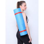 6 mm EVA joogamatt koos kanderihmaga j&otilde;usaalitreeningu ja paksuse joogaharjutuse jaoks, libisemisvastane joogamatt meestele ja naistele (Sinine) 183L x 61W x 0.6Th CM