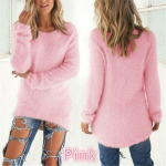 Naiste riided S&uuml;gis- ja talvekampsunid Vabaaja pikkade varrukatega kampsunid Naiste O-kaelusega s&auml;rgid Puuvillane Pullover Avatud kampsunid 4XL