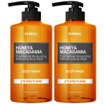 KUNDAL Honey & Macadamia Pure Body Wash Ylang Ylang Fragrance, 1,058L, 2 tk black