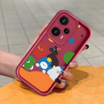 Pehme silikoonist ruudukujulise redeliga printimismustriga telefoni korpus, t&auml;iskaanega kaamera p&otilde;rutuskindel kaitse kummist &uuml;mbris Xiaomi Redmi jaoks Xiaomi Poco M2 valge