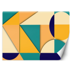 Tapeet Geomeetriliste kujundite abstraktsioon 100x70 oranž