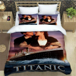 Titanic Leonardo DiCaprio tr&uuml;kitud Voodipesukomplektid peen vooditarvete komplekt tekikott voodi komplekt voodipesu s&uuml;nnip&auml;evakingitus 70x133cm 2pcs