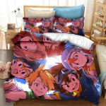 Anime Digimon Adventure Voodipesu Komplekt Poistele T&uuml;drukutele &Uuml;he- v&otilde;i Kahekohaline Suurus Tekikate Padjap&uuml;&uuml;r Voodi Poistele T&auml;iskasvanute Mood Kodu Tekstiil EU single(135x200cm)