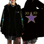 JoJo veider seiklus Anime kapuutsiga dressipluusid XS