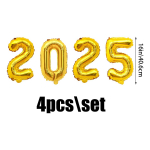 35tk/komplekt 2025. aasta &otilde;hupallid, uusaasta &otilde;hupallid, head uut aastat b&auml;nner ja head uut aastat lateks&otilde;hupallid, uusaasta peokaunistused Other