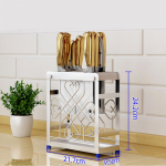 Roostevabast terasest noahoidja koos s&ouml;&ouml;giriistade karbiga suur k&ouml;&ouml;gil&otilde;ikur Santoku Jaapani nugade riiulihoidja noaalus