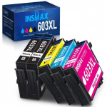 IMPRIMANTE INSMAX 5 Pack 603XL Cartouche d'encre Compatible pour Epson 603 603 XL pour Expression Home XP-2100 XP-2105 XP-3100 X1008