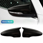 S&uuml;sinikkiust stiilis must tagumine k&uuml;lgpeegli kate kork VW JETTA MK6 Volkswagen Passat B7 Scirocco Beetle CC Eos asendamiseks