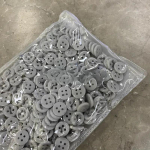 10pcs Creative Ceramics 4-hole Buttons 11mm Round Colorful Pretty Ceramics Buttons Shirt Skirt Decorative Buttons 11mm valge