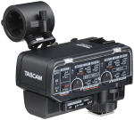 TASCAM XLR mikrofoni adapter peegelkaamerate liidese jaoks 2 kanal Video helisalvestus Intervjuu video tootmine CA-XLR2d-AN (analoog komplekt) must