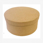 Bo&icirc;te cylindrique en carton avec couvercle - 15 x &Oslash; 28,5 cm