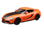 1/32 Kiired ja Vihased 9 Toyota GR Supra v&otilde;idus&otilde;iduauto m&auml;nguasi lastele Diecast miniatuurne mudel tagasit&otilde;mmatav kollektsioon kingitus poisile lapsele oranž